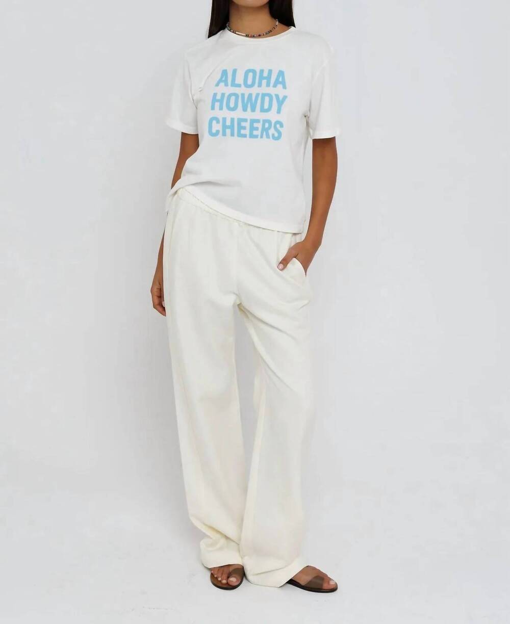 NEW SUNNY SOMEWHERE howdy cheers everyday tee in aloha